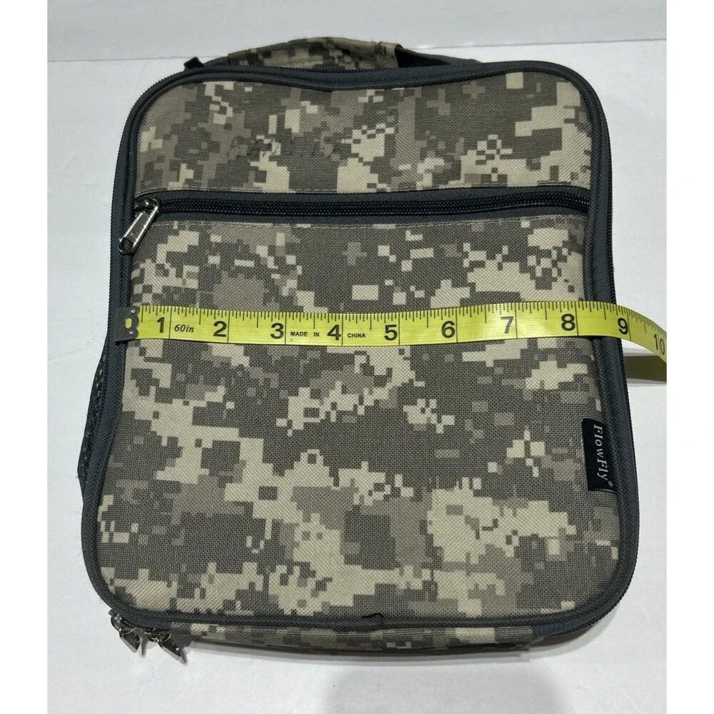 FlowFly Insulated Lunch Bag – Camouflage Print – 11“ x 9“ x 3“